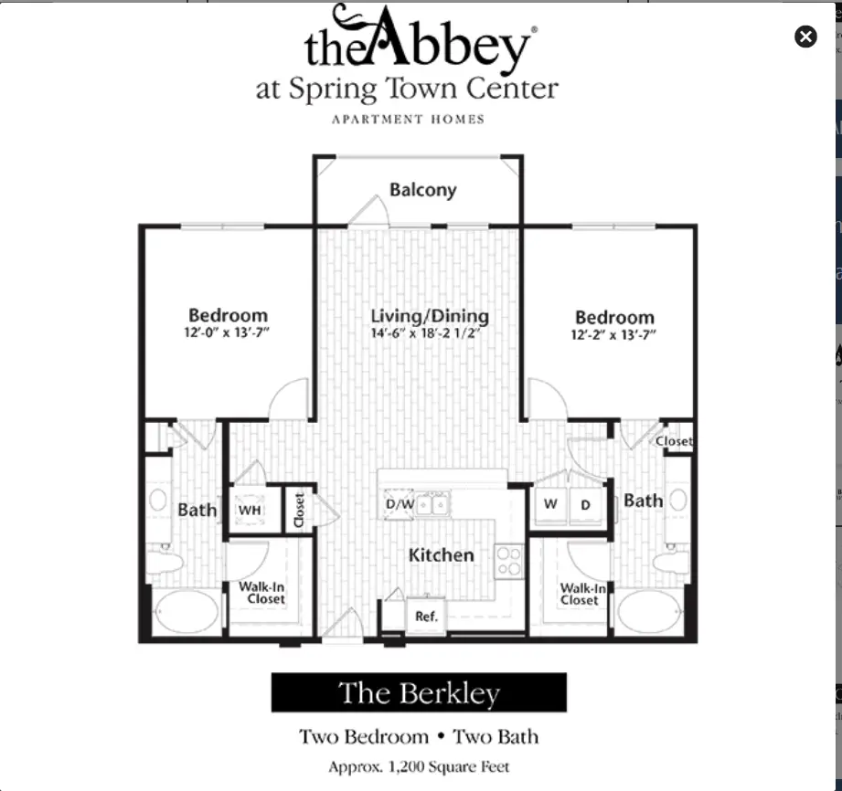 Abbey at Spring Town Center Floor plan 5