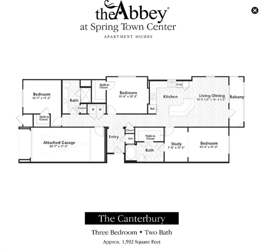 Abbey at Spring Town Center Floor plan 6
