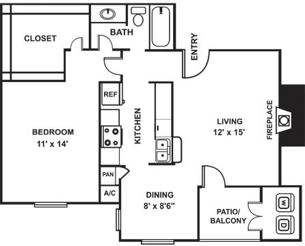 Abbey at Willowbrook Houston Apartments FloorPlan 4