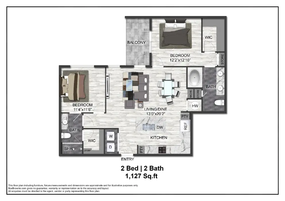 Adenine Houston Apartments FloorPlan 14