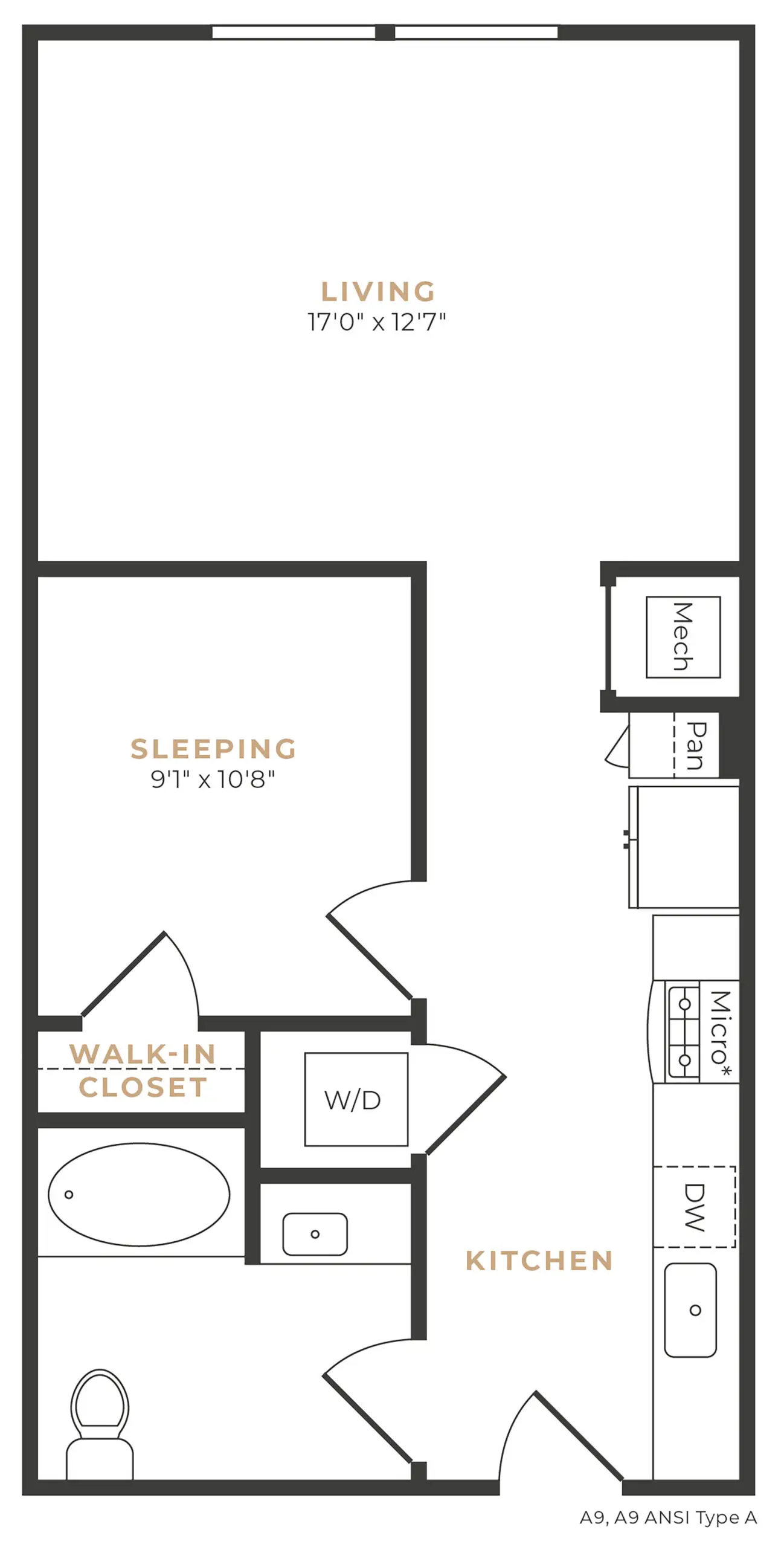 Alexan Memorial Apartment Floor Plan 1