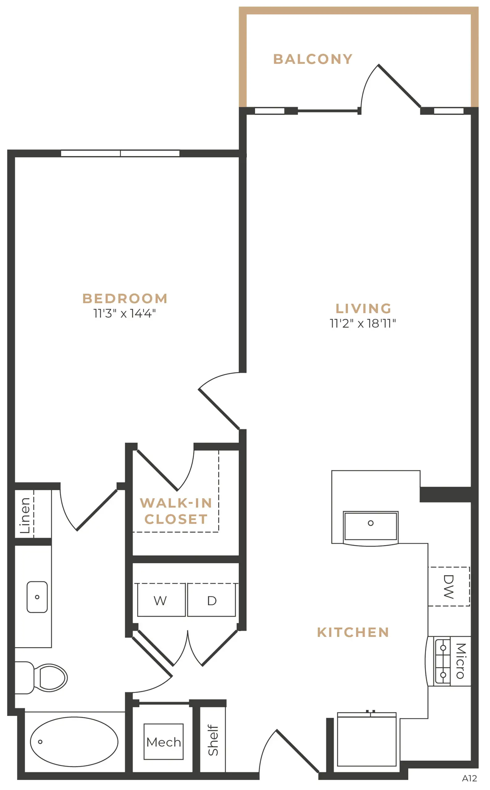 Alexan Memorial Apartment Floor Plan 13