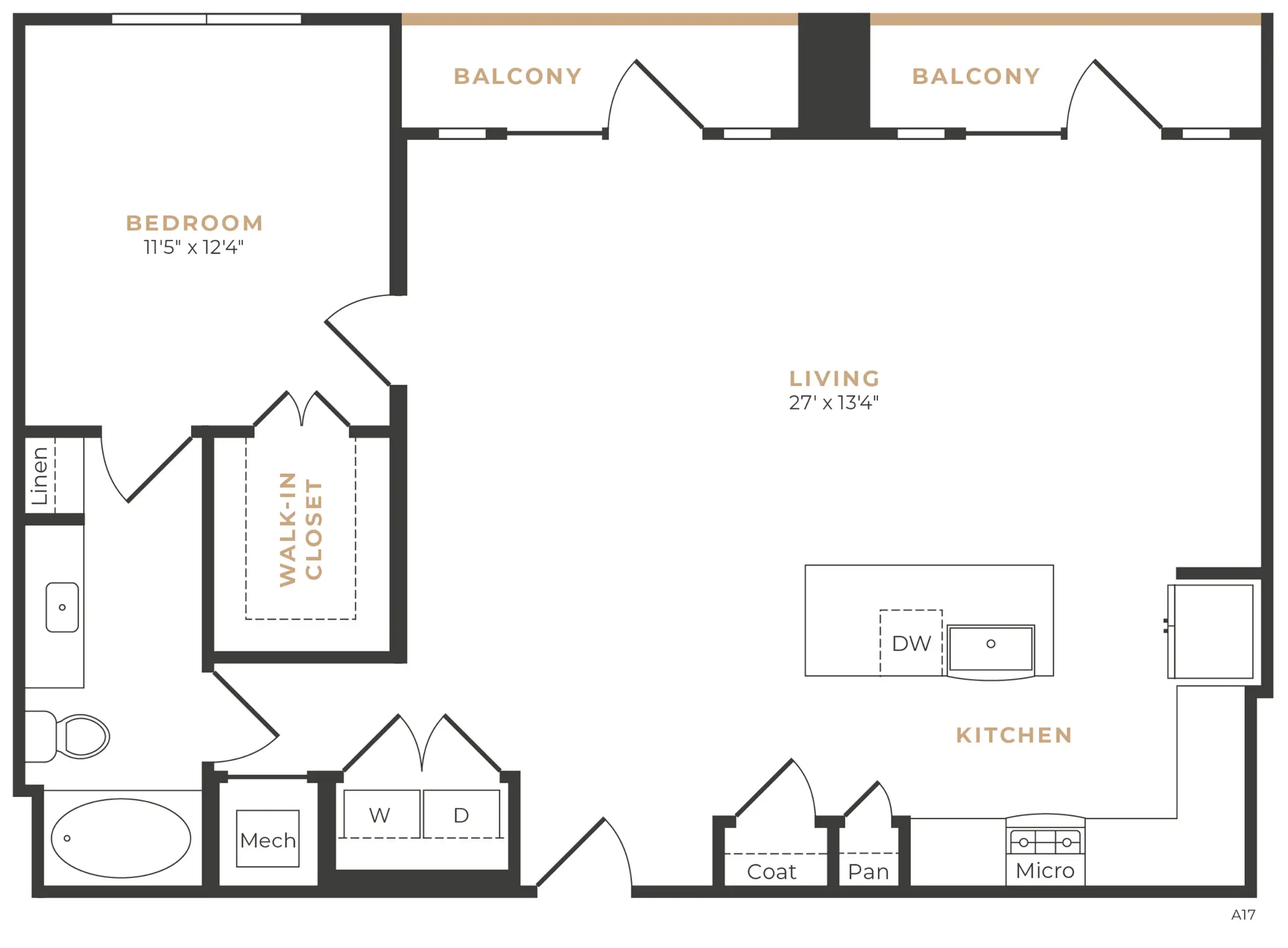 Alexan Memorial Apartment Floor Plan 17