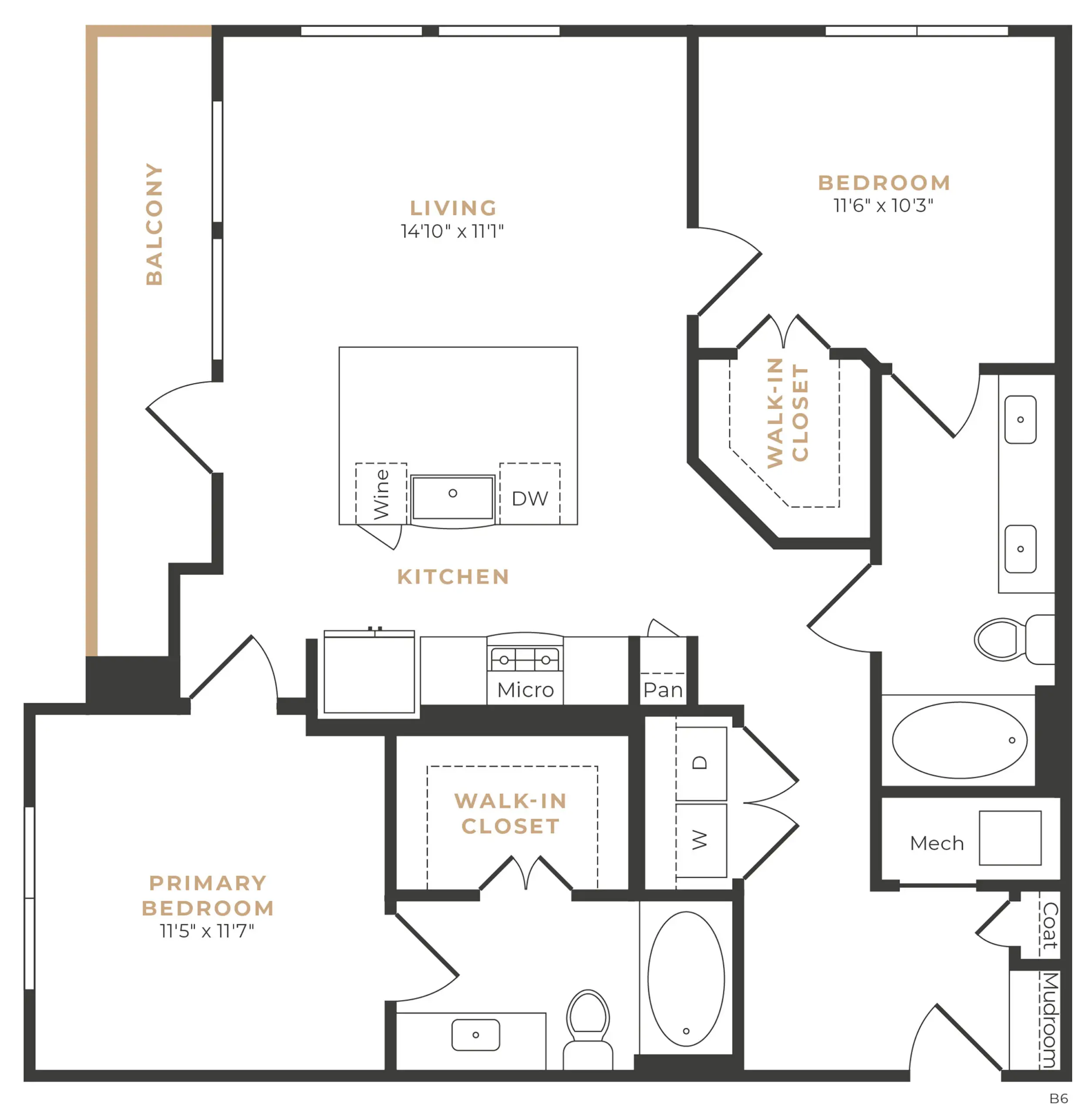 Alexan Memorial Apartment Floor Plan 19