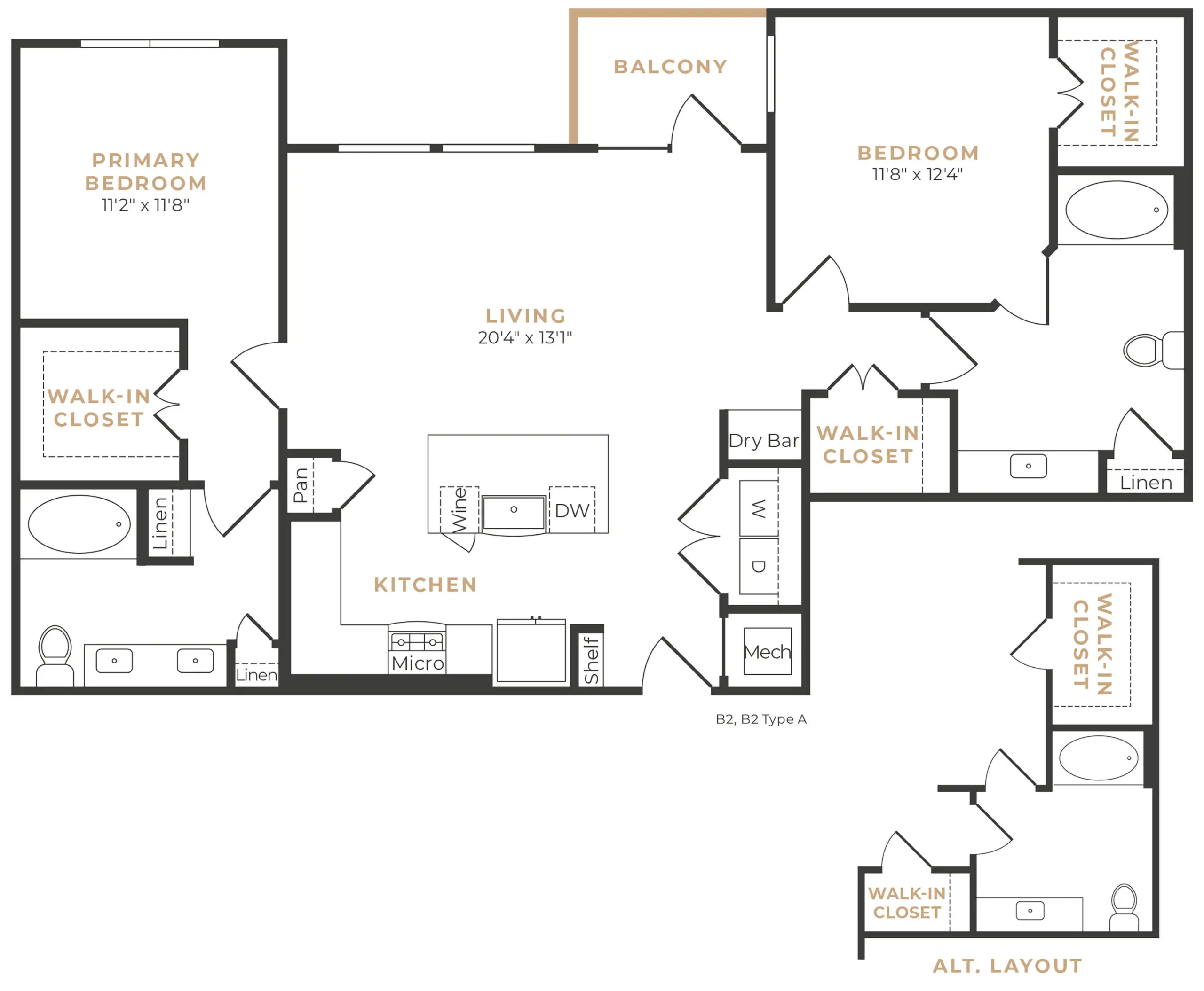 Alexan Memorial Apartment Floor Plan 22