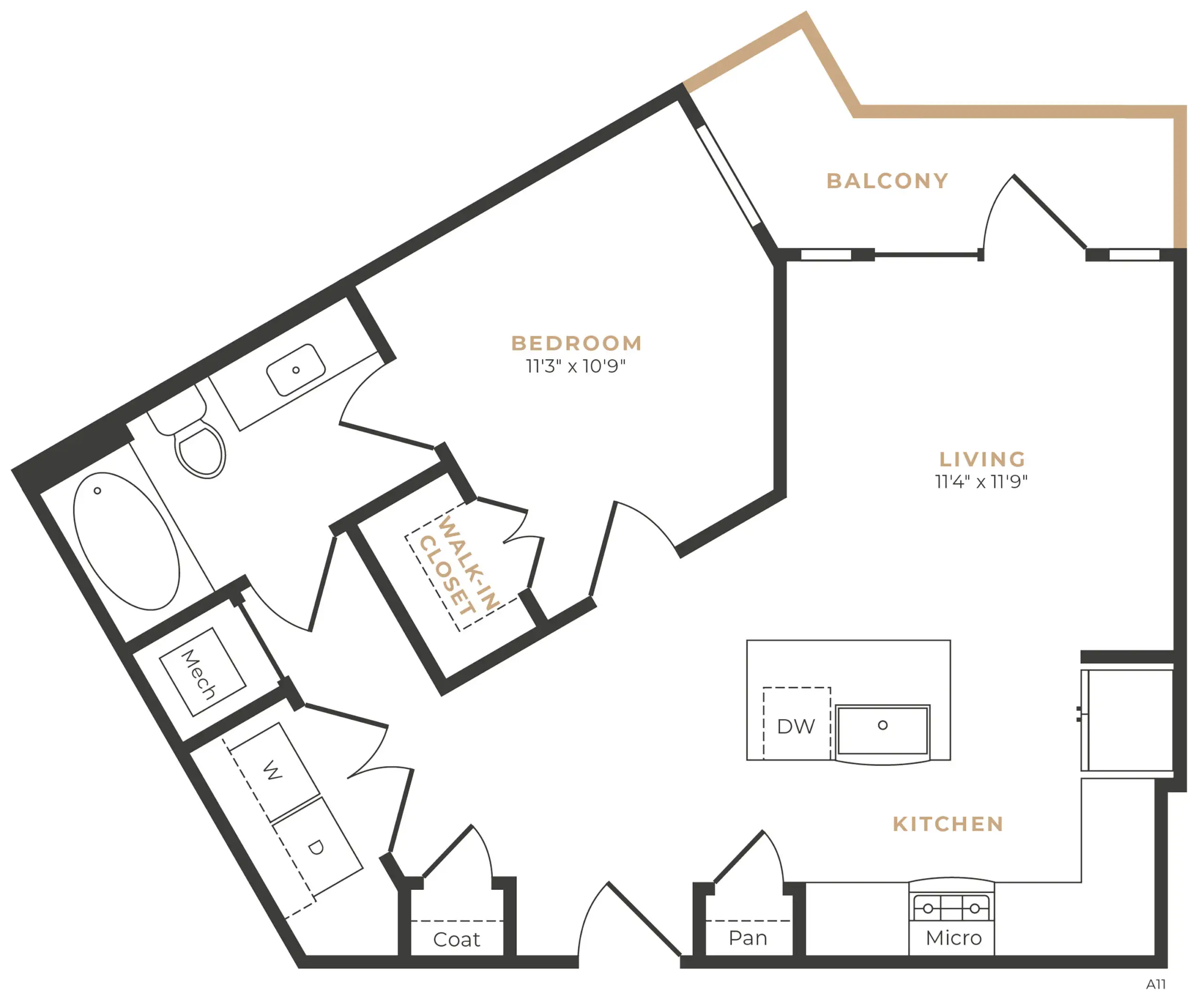Alexan Memorial Apartment Floor Plan 5