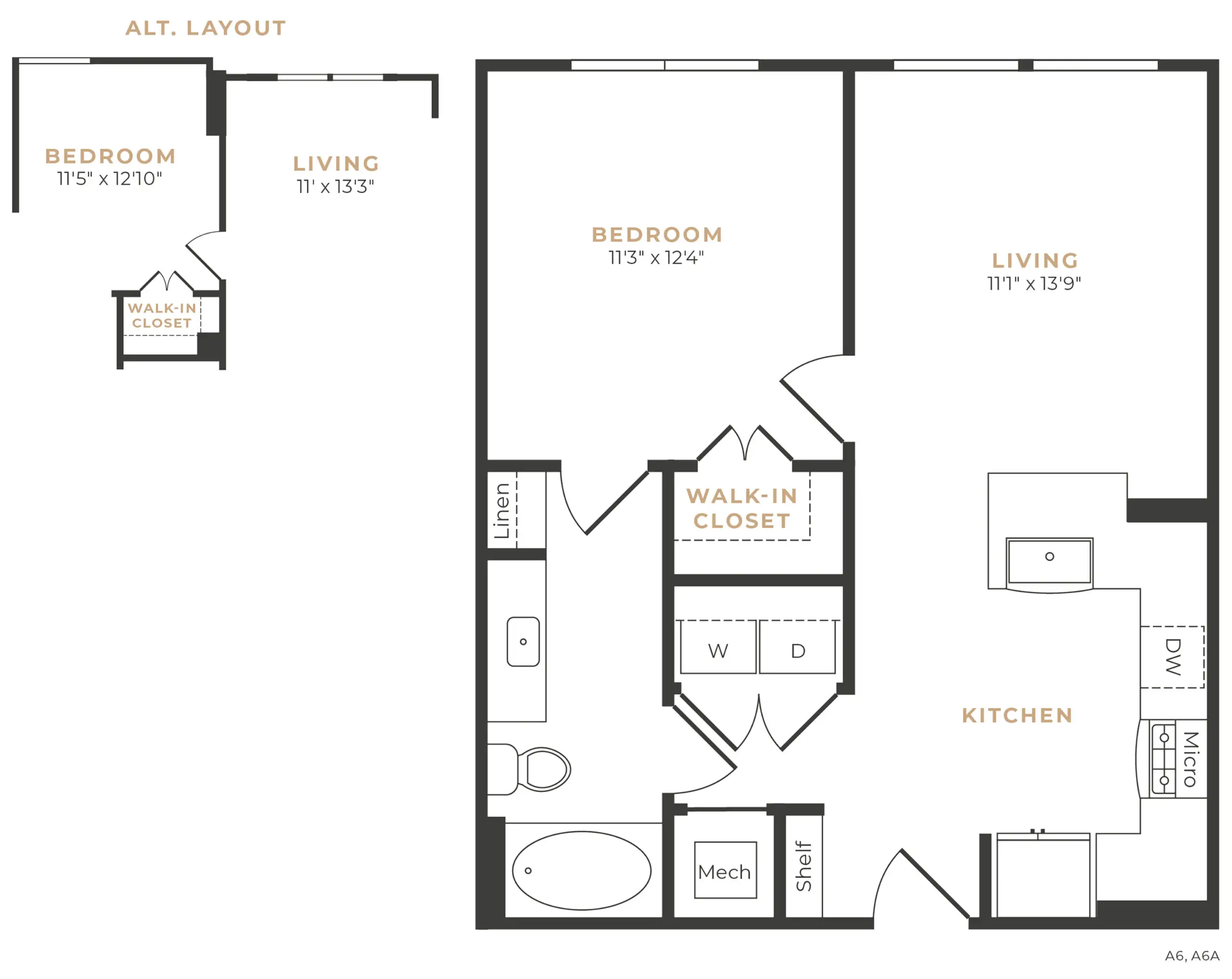 Alexan Memorial Apartment Floor Plan 6