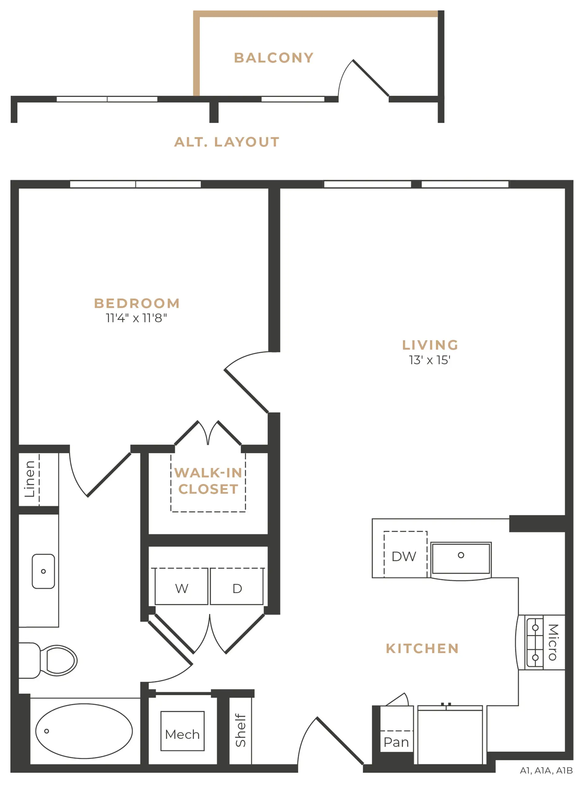 Alexan Memorial Apartment Floor Plan 9