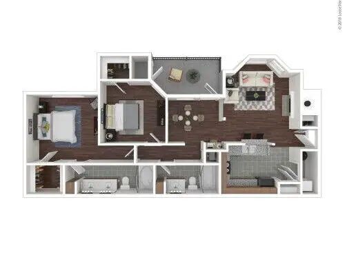 Alexander Houston Apartment floorplan 4