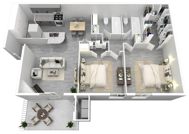 Altanova Houston Rise Apartments Floor Plan 14