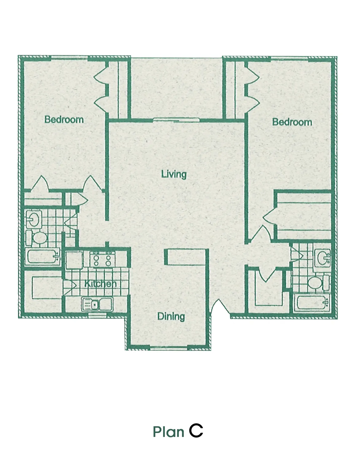 Amherst Apartments Floor Plan 2