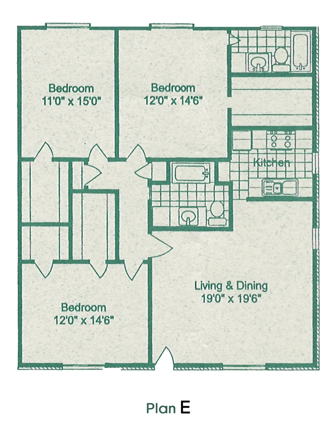 Amherst Apartments Floor Plan 6