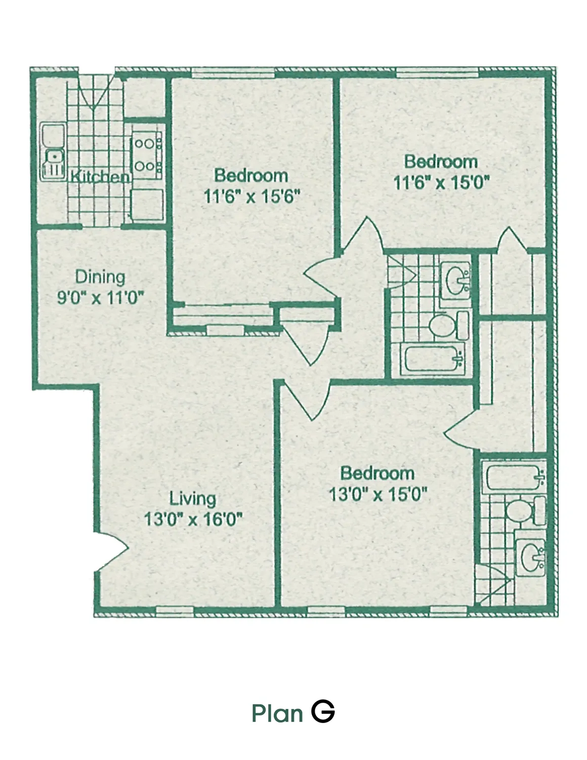 Amherst Apartments Floor Plan 7