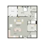 Art House Sawyer Yards Apartments Houston FloorPlan 14