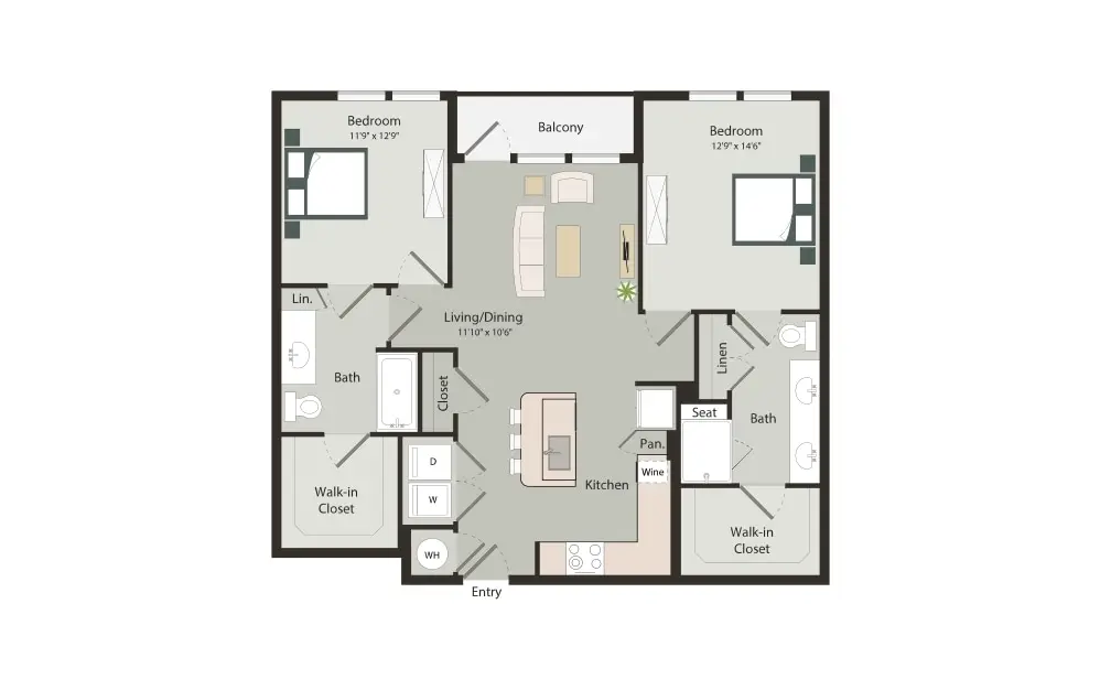 Art House Sawyer Yards Apartments Houston FloorPlan 18