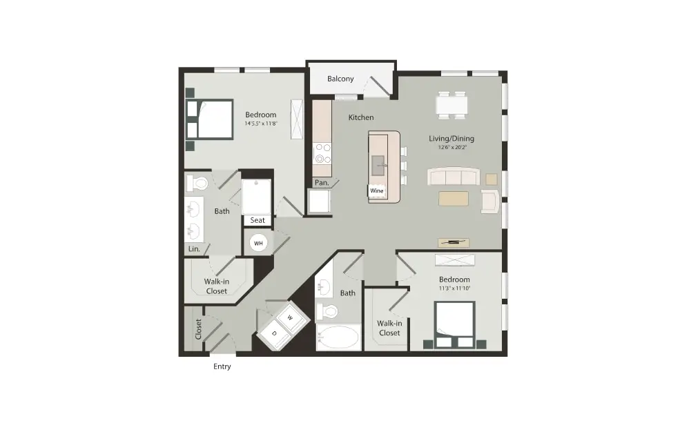Art House Sawyer Yards Apartments Houston FloorPlan 20
