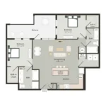 Art House Sawyer Yards Apartments Houston FloorPlan 22