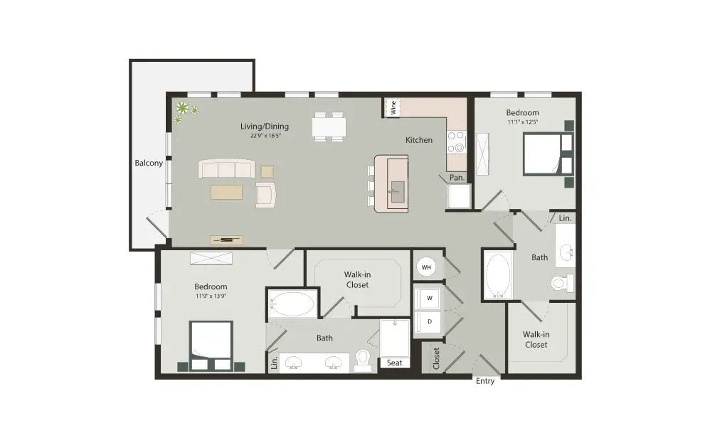 Art House Sawyer Yards Apartments Houston FloorPlan 24