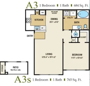 Augusta Meadows Houston Apartment floorplan 3
