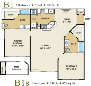 Augusta Meadows Houston Apartment floorplan 9