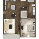 Avaya Kingwood Houston Apartments FloorPlan 1