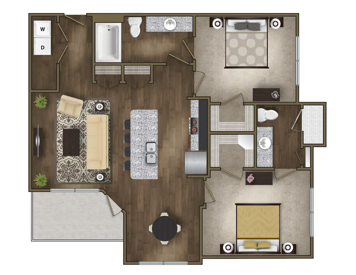 Avaya Kingwood Houston Apartments FloorPlan 3