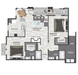 Aviara Houston Apartments FloorPlan 13