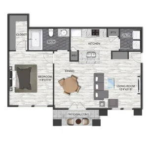 Aviara Houston Apartments FloorPlan 3