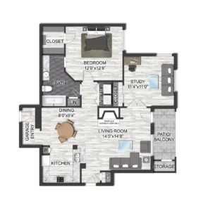 Aviara Houston Apartments FloorPlan 8