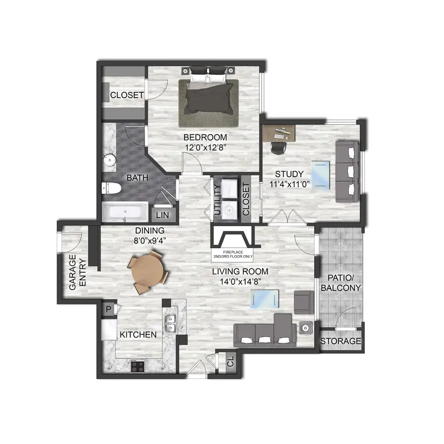 Aviara Houston Apartments FloorPlan 9