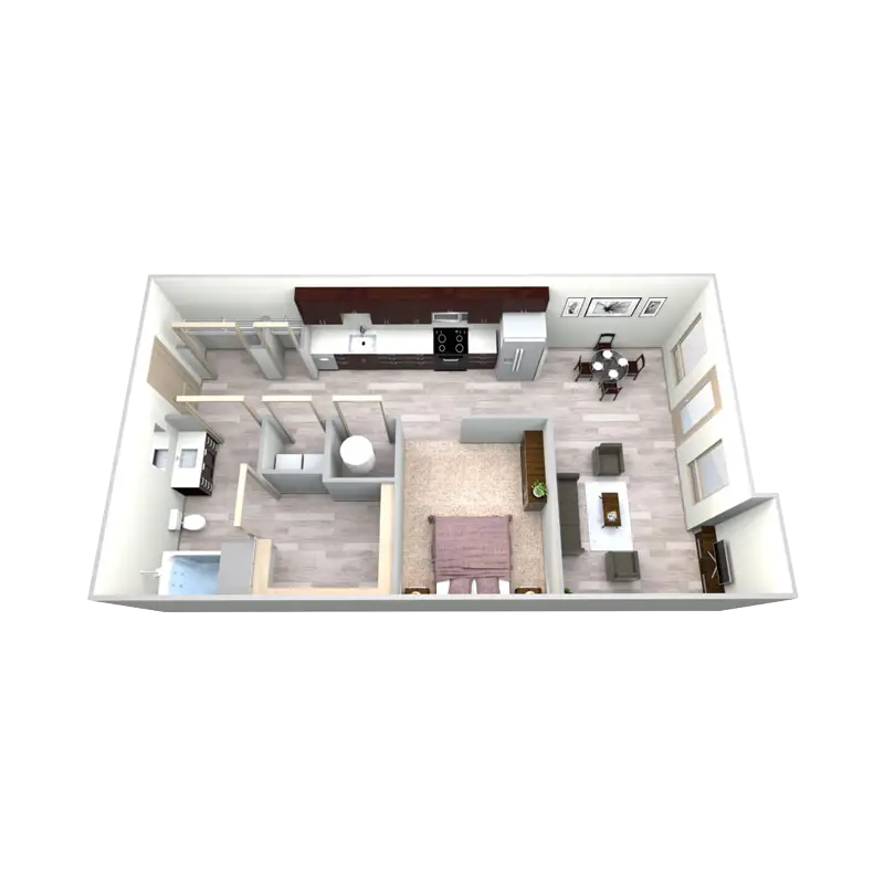 Azure Apartment Floor Plan 2