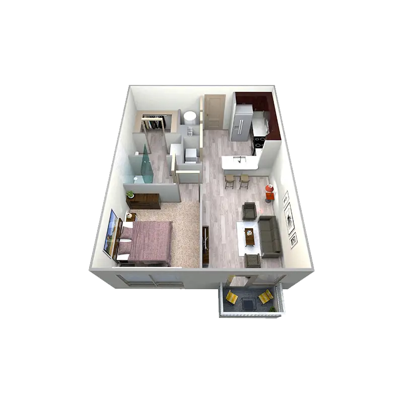 Azure Apartment Floor Plan 4