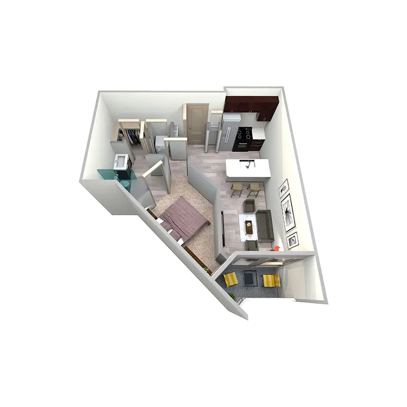 Azure Apartment Floor Plan 7