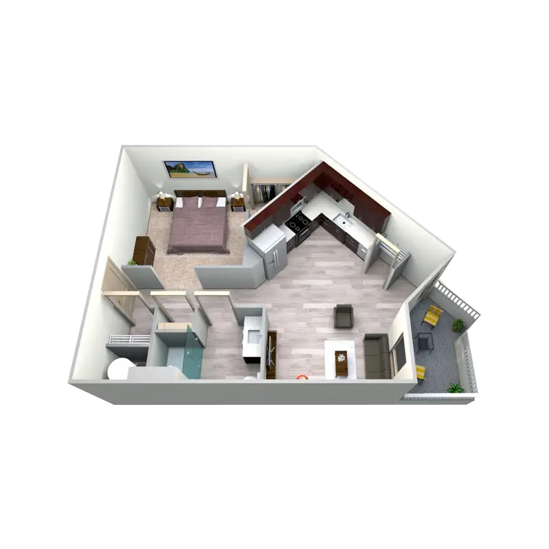 Azure Apartment Floor Plan 8