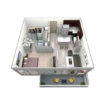 Azure Apartment Floor Plan 9