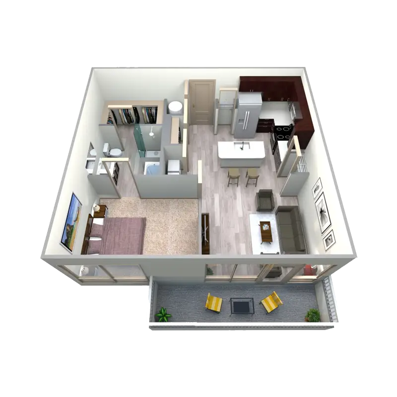Azure Apartment Floor Plan 9