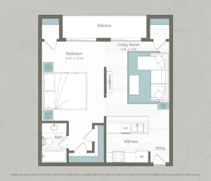 Bay house Houston apartment floorplan 1
