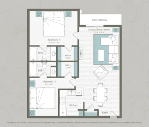 Bay house Houston apartment floorplan 11