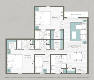 Bay house Houston apartment floorplan 13