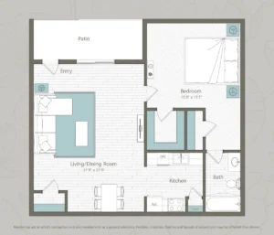 Bay house Houston apartment floorplan 3
