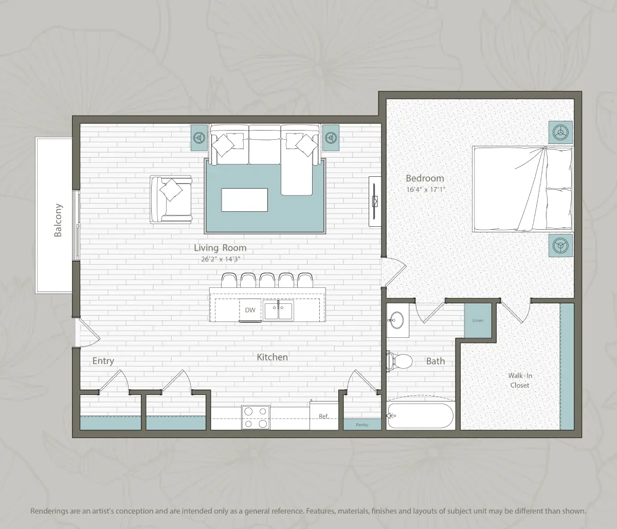 Bay house Houston apartment floorplan 5