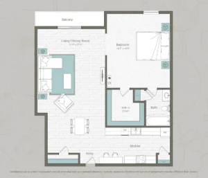 Bay house Houston apartment floorplan 6