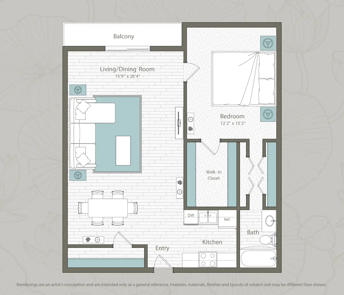 Bay house Houston apartment floorplan 7