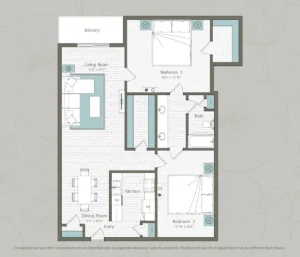 Bay house Houston apartment floorplan 9