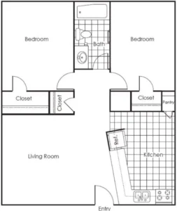 Bayberry Apartment Floor Plan 2