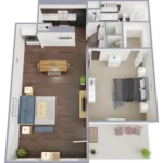 Bayou Village Houston apartment floorplan 2