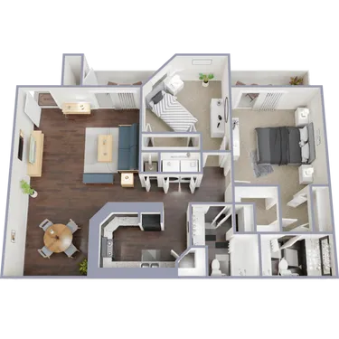 Bayou Village Houston apartment floorplan 3