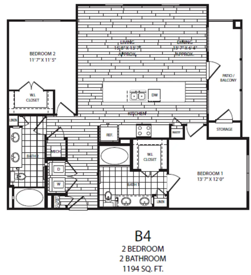 Bellrock Market Station Houston Rise Apartments FloorPlan 17
