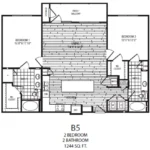 Bellrock Market Station Houston Rise Apartments FloorPlan 18