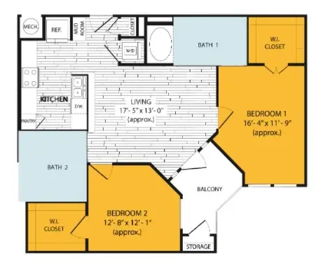 Bellrock Sawyer Yards Apartments Houston FloorPlan 15